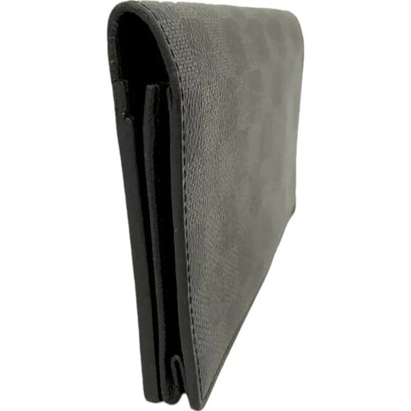 291226AZ (L3) Louis Vuitton Wallet Long Porte Feiulle Brazza Black Damier Graphi - Picture 4 of 9
